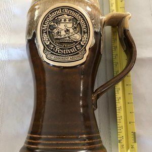 MARYLAND RENAISSANCE FESTIVAL LIMITED ED MUG GREY FOX AND A RUTTER HUMPEN MUG